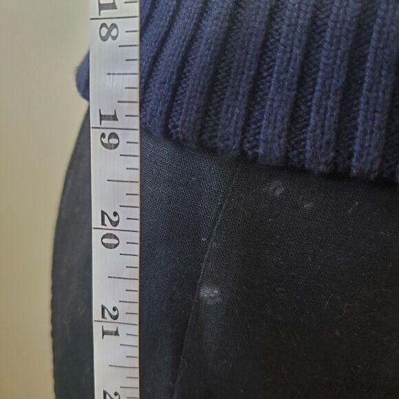 Brandy Melville John Galt Navy Blue & White Striped Cable Knit Sweater Vest Sz M - Picture 9 of 9